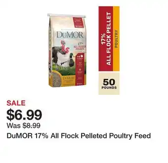 Tractor Supply Company DuMOR 17% All Flock Pelleted Poultry Feed offer