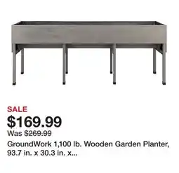 Tractor Supply Company GroundWork 1,100 lb. Wooden Garden Planter, 93.7 in. x 30.3 in. x 36.49 in offer