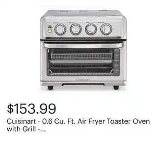 Best Buy Cuisinart - 0.6 Cu. Ft. Air Fryer Toaster Oven with Grill - Stainless Steel offer