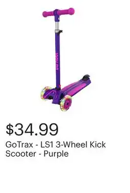 Best Buy GoTrax - LS1 3-Wheel Kick Scooter - Purple offer