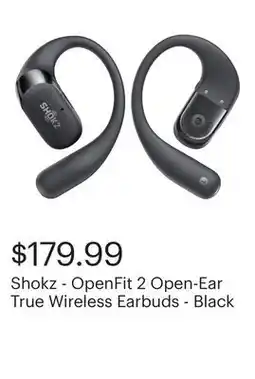 Best Buy Shokz - OpenFit 2 Open-Ear True Wireless Earbuds - Black offer
