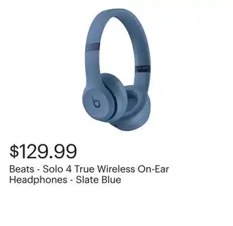 Best Buy Beats - Solo 4 True Wireless On-Ear Headphones - Slate Blue offer