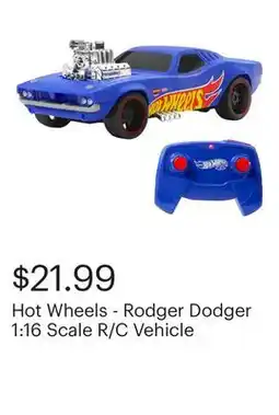 Best Buy Hot Wheels - Rodger Dodger 1:16 Scale R/C Vehicle offer