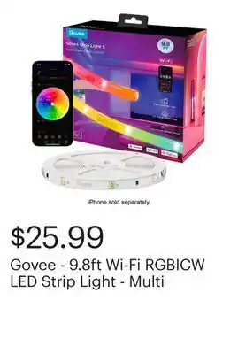 Best Buy Govee - 9.8ft Wi-Fi RGBICW LED Strip Light - Multi offer