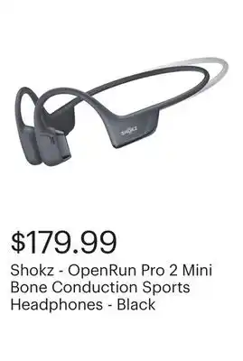 Best Buy Shokz - OpenRun Pro 2 Mini Bone Conduction Sports Headphones - Black offer