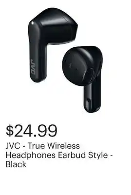 Best Buy JVC - True Wireless Headphones Earbud Style - Black offer