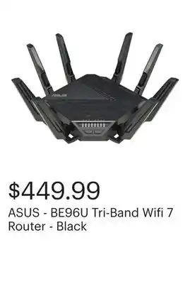 Best Buy ASUS - BE96U Tri-Band Wifi 7 Router - Black offer