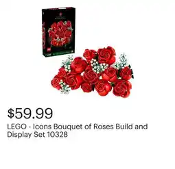 Best Buy LEGO - Icons Bouquet of Roses Build and Display Set 10328 offer