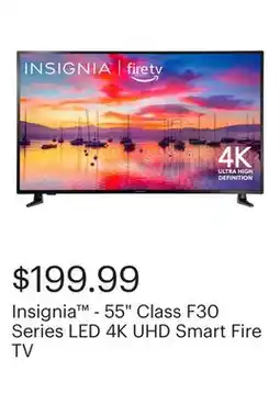 Best Buy Insignia - 55 Class F30 Series LED 4K UHD Smart Fire TV offer