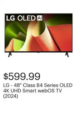 Best Buy LG - 48 Class B4 Series OLED 4K UHD Smart webOS TV (2024) offer