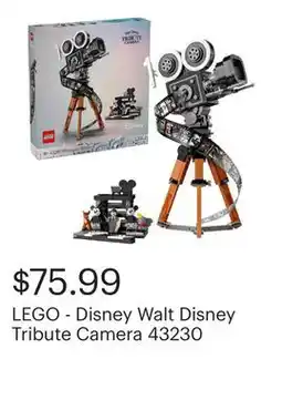 Best Buy LEGO - Disney Walt Disney Tribute Camera 43230 offer
