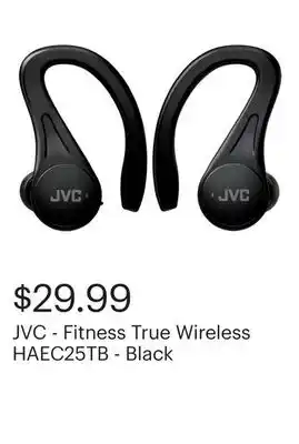 Best Buy JVC - Fitness True Wireless HAEC25TB - Black offer