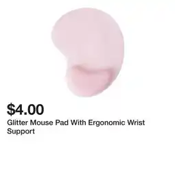 Five Below Glitter Mouse Pad With Ergonomic Wrist Support offer