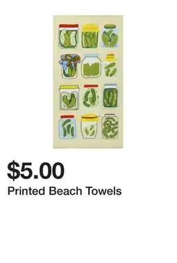 Five Below Printed Beach Towels offer