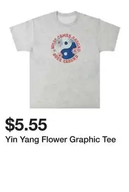 Five Below Yin Yang Flower Graphic Tee offer