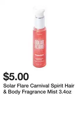 Five Below Solar Flare Carnival Spirit Hair & Body Fragrance Mist 3.4oz offer
