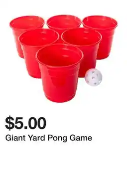 Five Below Giant Yard Pong Game offer