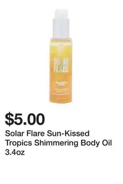 Five Below Solar Flare Sun-Kissed Tropics Shimmering Body Oil 3.4oz offer