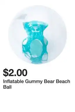 Five Below Inflatable Gummy Bear Beach Ball offer