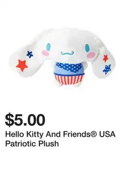 Five Below Hello Kitty And Friends USA Patriotic Plush offer