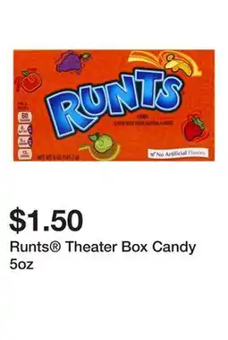 Five Below Runts Theater Box Candy 5oz offer