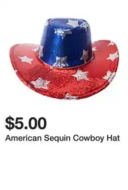 Five Below American Sequin Cowboy Hat offer