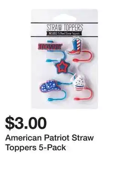 Five Below American Patriot Straw Toppers 5-Pack offer