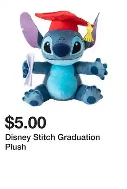 Five Below Disney Stitch Graduation Plush offer
