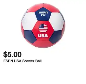 Five Below ESPN USA Soccer Ball offer
