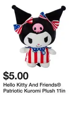 Five Below Hello Kitty And Friends Patriotic Kuromi Plush 11in offer