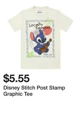 Five Below Disney Stitch Post Stamp Graphic Tee offer