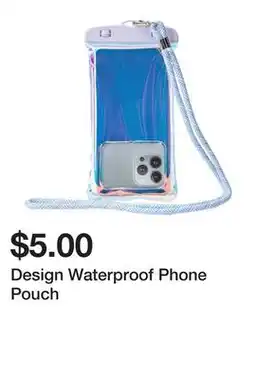 Five Below Design Waterproof Phone Pouch offer