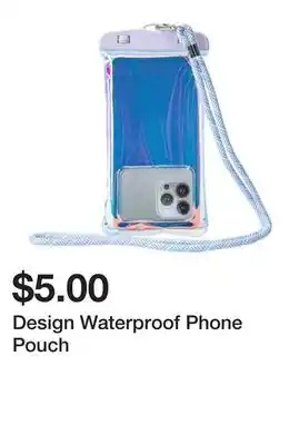 Five Below Design Waterproof Phone Pouch offer