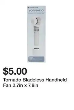 Five Below Tornado Bladeless Handheld Fan 2.7in x 7.8in offer