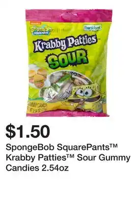 Five Below SpongeBob SquarePants Krabby Patties Sour Gummy Candies 2.54oz offer
