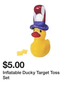 Five Below Inflatable Ducky Target Toss Set offer