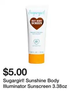 Five Below Sugargirl! Sunshine Body Illuminator Sunscreen 3.38oz offer
