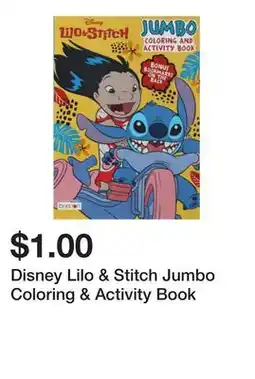 Five Below Disney Lilo & Stitch Jumbo Coloring & Activity Book offer