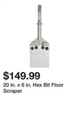 Harbor Freight Tools 20 in. x 6 in. Hex Bit Floor Scraper offer