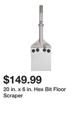 Harbor Freight Tools 20 in. x 6 in. Hex Bit Floor Scraper offer