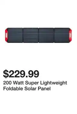 Harbor Freight Tools 200 Watt Super Lightweight Foldable Solar Panel offer