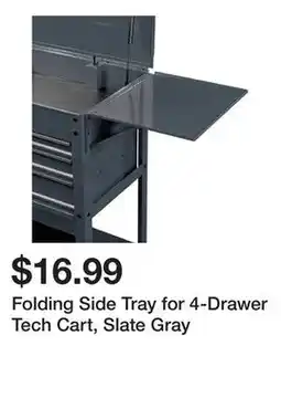 Harbor Freight Tools Folding Side Tray for 4-Drawer Tech Cart, Slate Gray offer