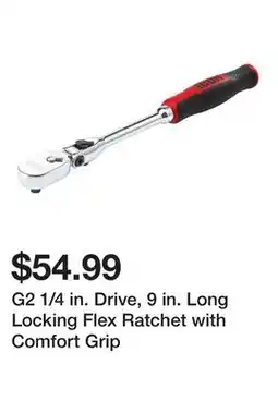 Harbor Freight Tools G2 1/4 in. Drive, 9 in. Long Locking Flex Ratchet with Comfort Grip offer