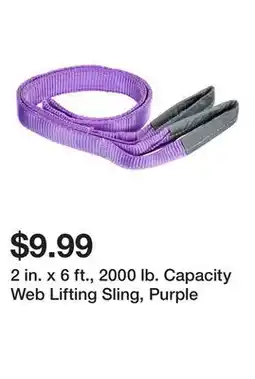 Harbor Freight Tools 2 in. x 6 ft., 2000 lb. Capacity Web Lifting Sling, Purple offer