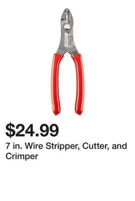 Harbor Freight Tools 7 in. Wire Stripper, Cutter, and Crimper offer