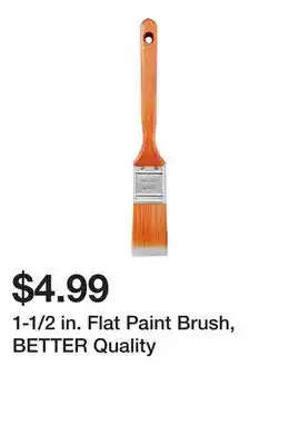 Harbor Freight Tools 1-1/2 in. Flat Paint Brush, BETTER Quality offer