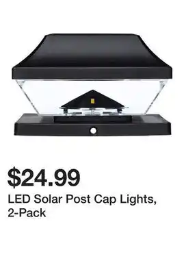 Harbor Freight Tools LED Solar Post Cap Lights, 2-Pack offer