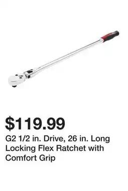 Harbor Freight Tools G2 1/2 in. Drive, 26 in. Long Locking Flex Ratchet with Comfort Grip offer