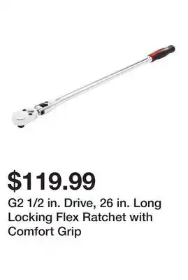 Harbor Freight Tools G2 1/2 in. Drive, 26 in. Long Locking Flex Ratchet with Comfort Grip offer