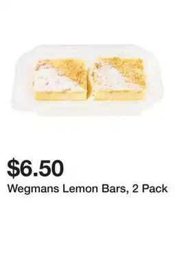 Wegmans Wegmans Lemon Bars, 2 Pack offer